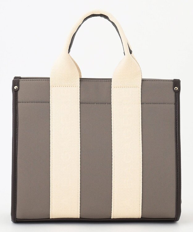 LA BAGAGERIE ロゴテープ2WAYトートバッグ　Sサイズ グレージュ