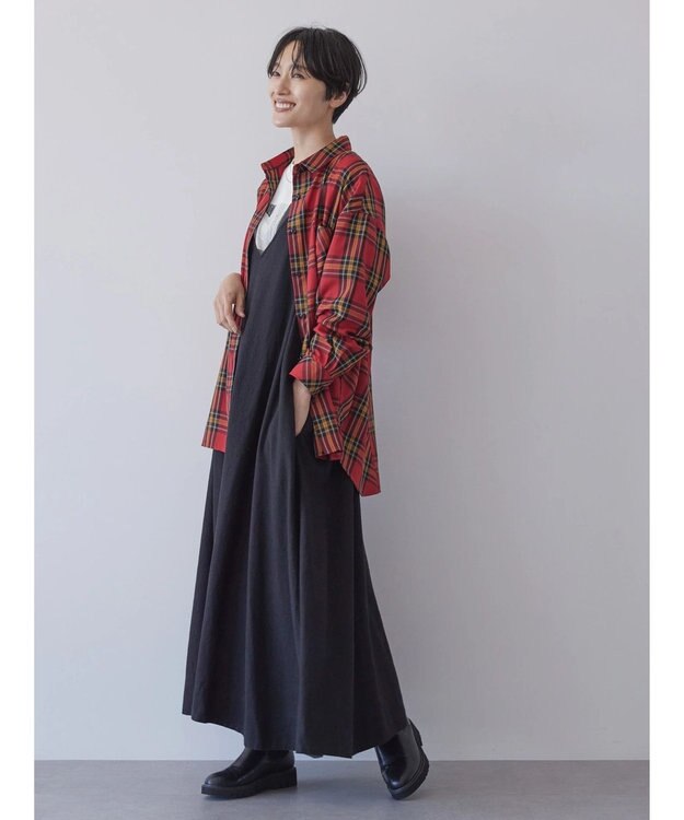 AMERICAN HOLIC イージーケアチェックシャツ Check RED