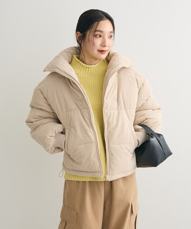 Green Parks ｍｏｋｏモールモックネックニットプルオーバー Yellow