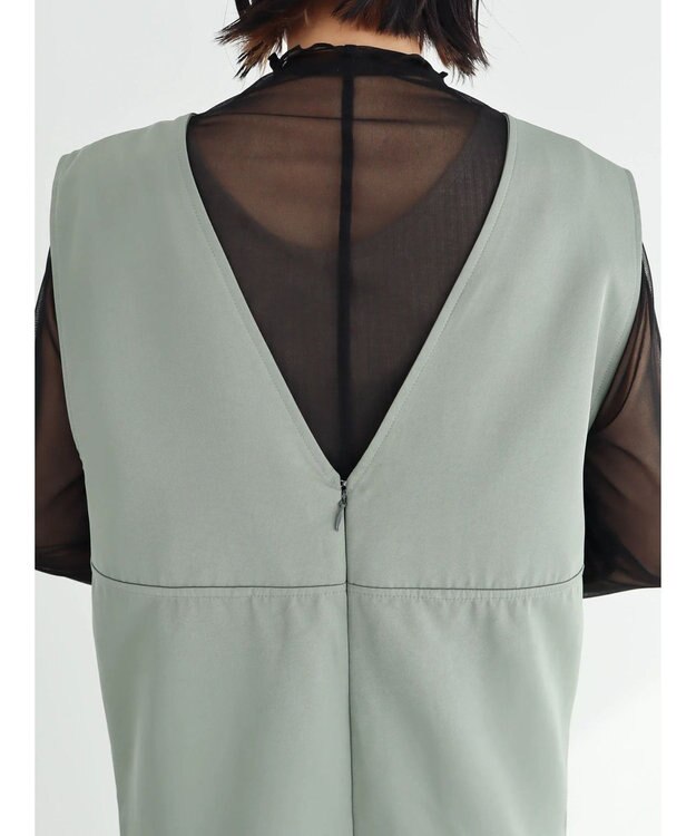 Green Parks ・ＥＬＥＮＣＡＲＥ　ＤＵＥ　ＳＥＴ２点インナー×ジャンスカ Light Khaki