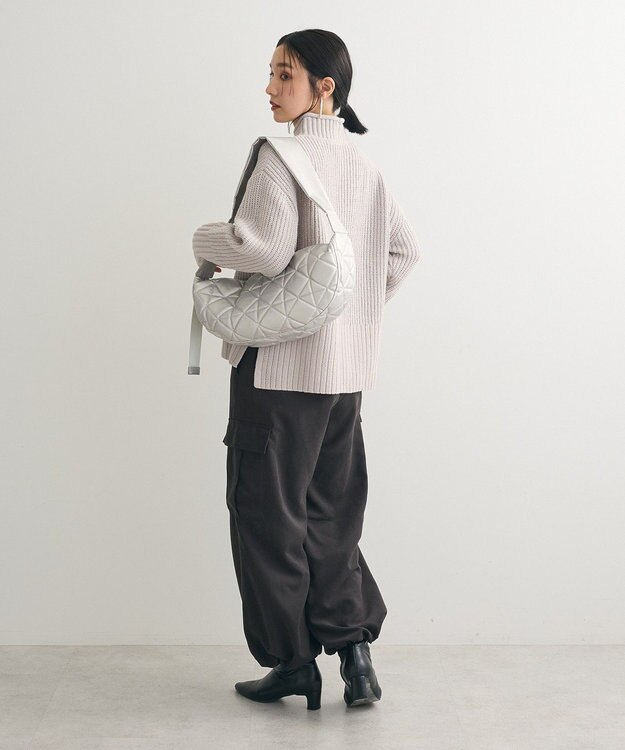 Green Parks ｍｏｋｏモールモックネックニットプルオーバー Gray