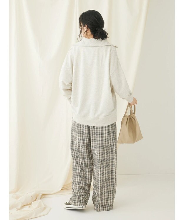 CRAFT STANDARD BOUTIQUE 　裏毛セーラーカラーＺＩＰプルオーバー Oatmeal