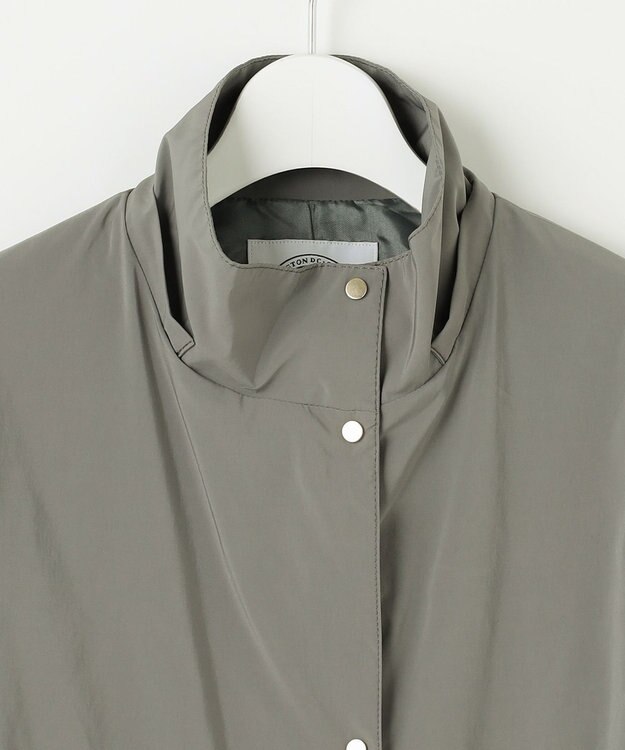 J.PRESS LADIES L 【洗える・撥水】Artirosa フーデッド コート モカグレー系