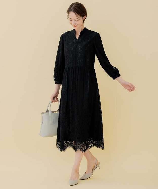 自由区 【WEB限定】レースワンピース ブラック系