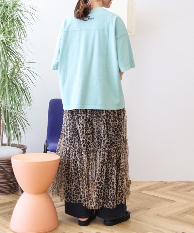 AMERICAN HOLIC 【WEB限定】ピグメント5分袖ロゴプルオーバー Lime Green