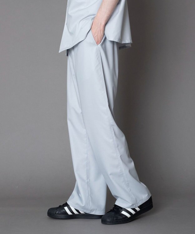 WEGO 【セットアップ対応】TRイージーストレートスラックス ライトグレー