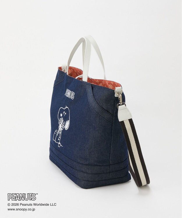 russet 《PEANUTS×russet》リバーシブルビッグトートバッグ(CE-1756) Indigo