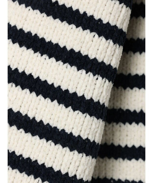 CRAFT STANDARD BOUTIQUE 洗えるモールニットボーダープルオーバー Ivory