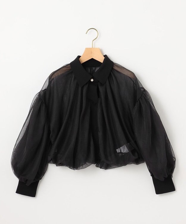 組曲 L 【組曲×setsuko sagittaire】シアーブルゾン ブラック系