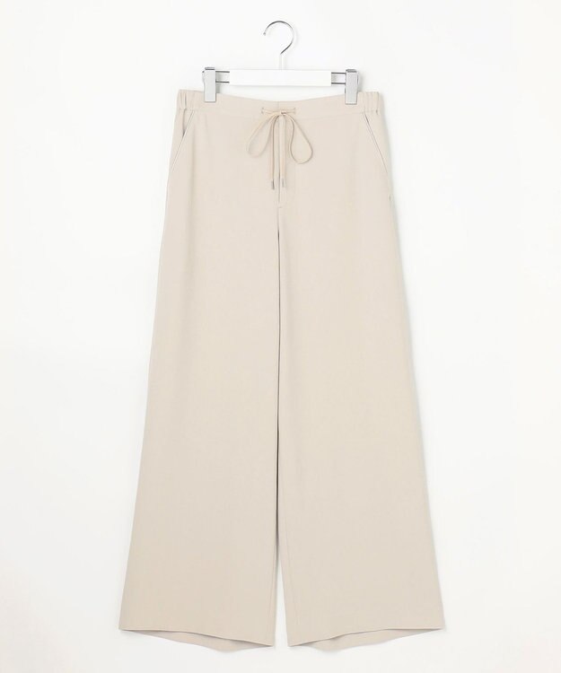 J.PRESS LADIES L 【セットアップ対応】Light ジョーゼット ワイド イージーパンツ ベージュ系