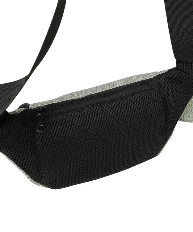 AMERICAN HOLIC 【2点SET】ポーチ付ダブルメッシュウエストポーチ Gray