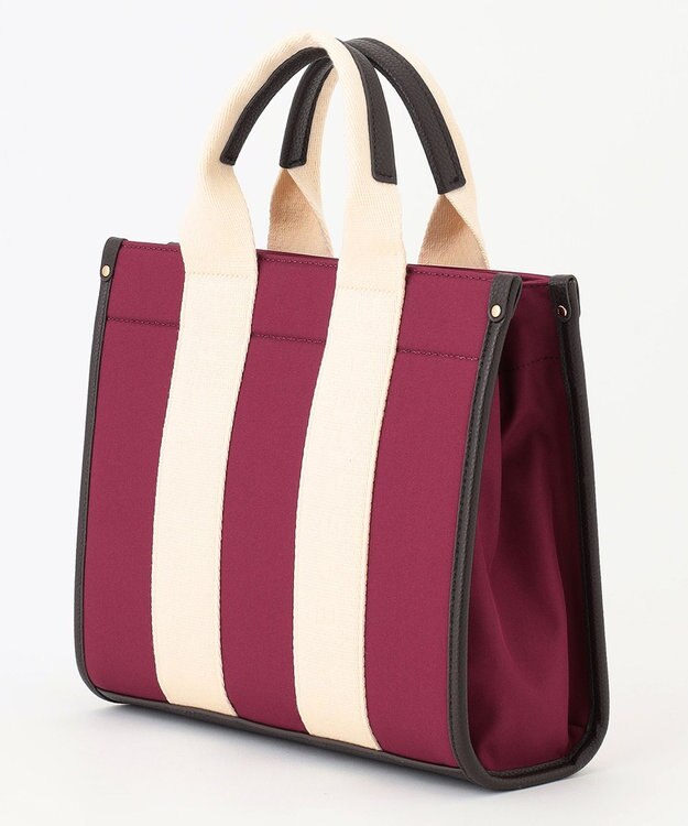 LA BAGAGERIE ロゴテープ2WAYトートバッグ　Sサイズ ワイン