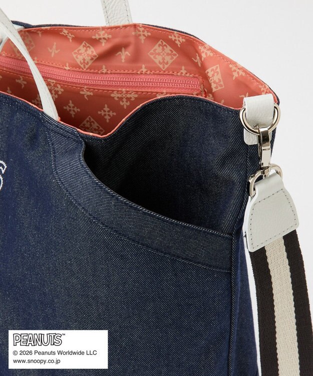 russet 《PEANUTS×russet》リバーシブルビッグトートバッグ(CE-1756) Indigo
