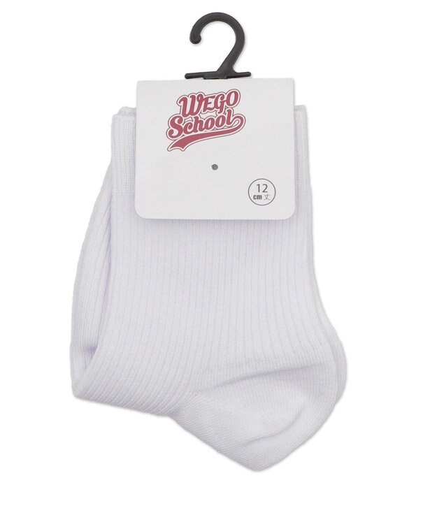 WEGO 【SCHOOLITEM】スクールアンクルソックス ホワイト