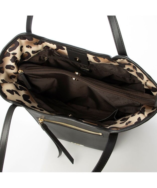 LA BAGAGERIE リサイクルレザー　フラップA4トート レオパード