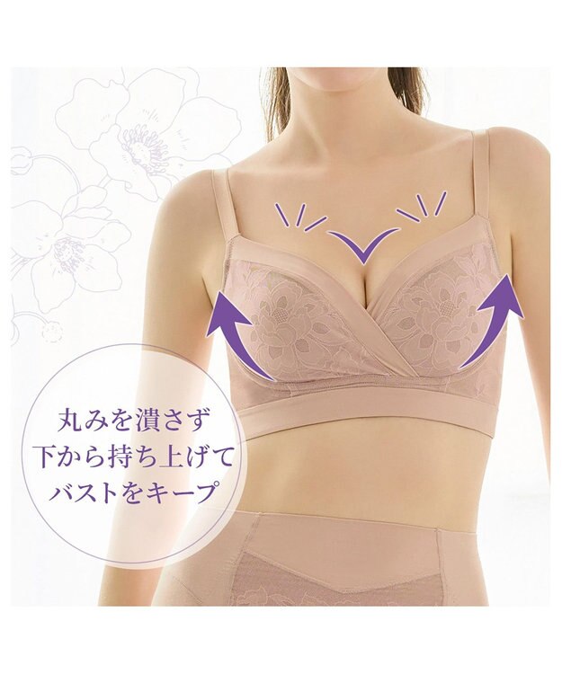 BRADELIS New York 【カヤビューティーラボ】はくだけ簡単!スタイルメイクブラ24 補正ブラ ローズベージュ