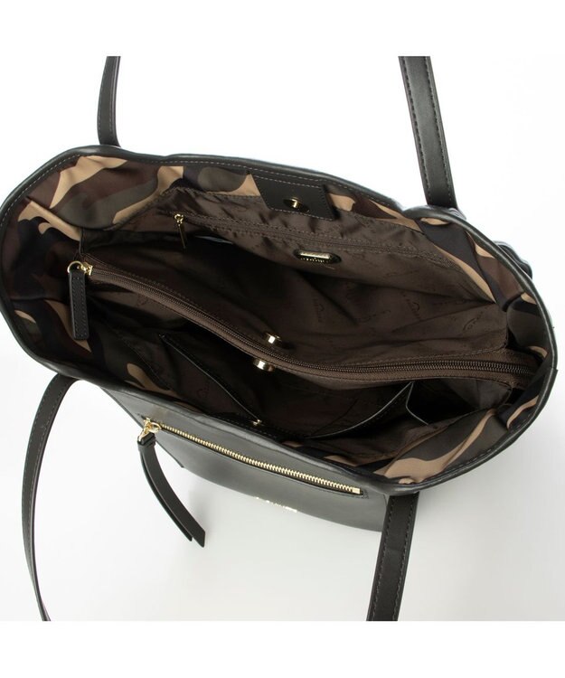 LA BAGAGERIE リサイクルレザー　フラップA4トート カモフラージュ