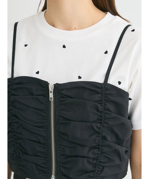 Green Parks ・ＥＬＥＮＣＡＲＥ　ＤＵＥ　シャーリングビスチェ Black