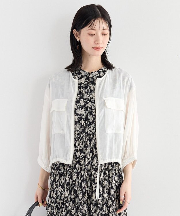 YECCA VECCA ドライタッチシアーブルゾン White