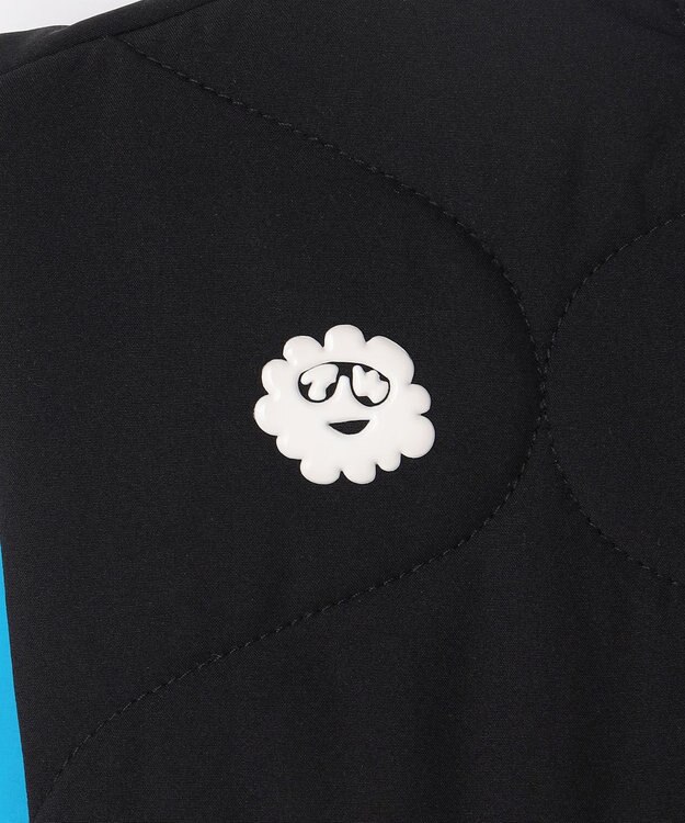 PW CIRCULUS 【撥水加工 / ストレッチ】【MEN】キルティング中綿インナーベスト ゴルフ ブラック系