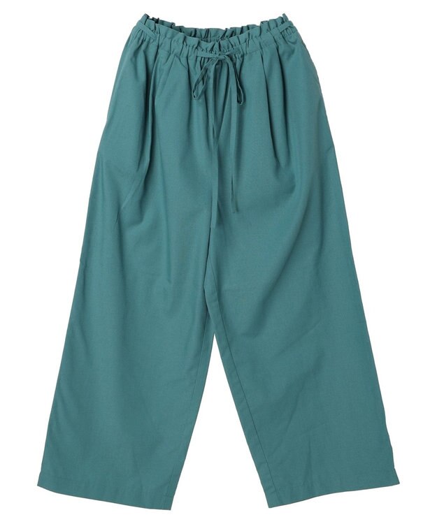 Green Parks 綿麻混バギーパンツ Mint