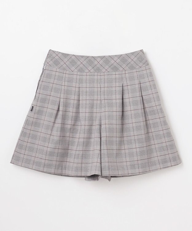 組曲 KIDS 【150-170㎝】 グレンチェックキュロット グレー