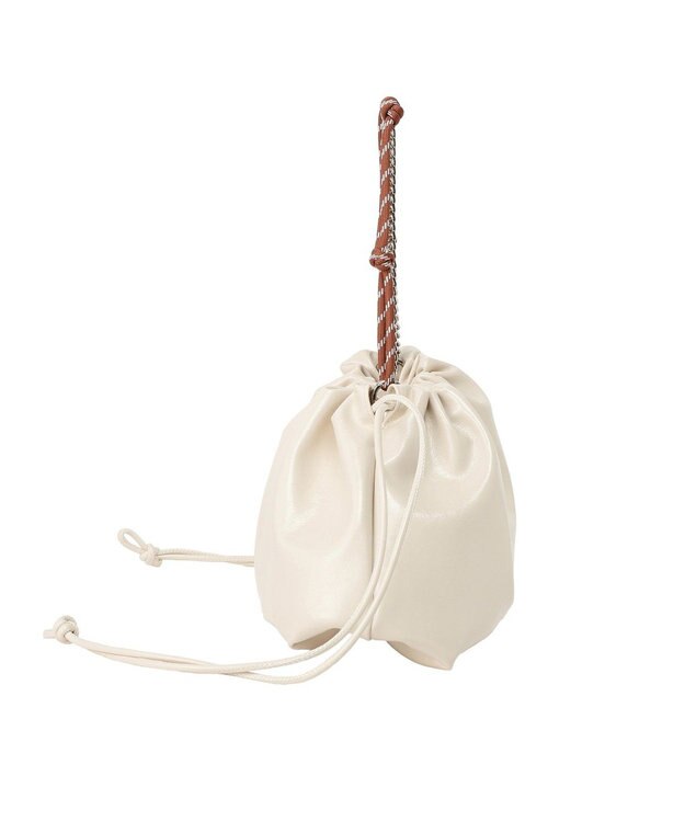 earth music&ecology マルチWAY巾着バッグ Ivory