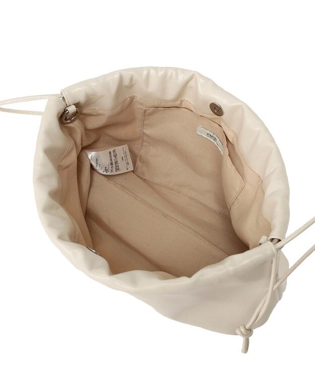 earth music&ecology マルチWAY巾着バッグ Ivory