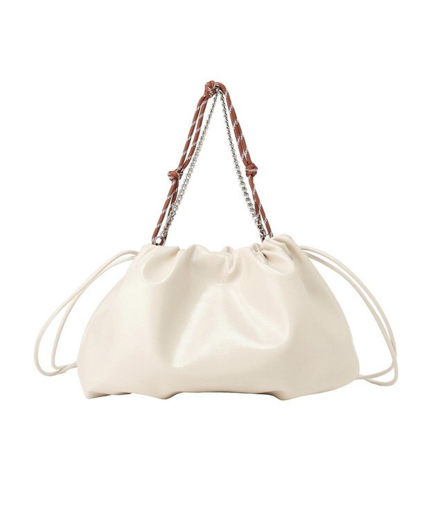 earth music&ecology マルチWAY巾着バッグ Ivory