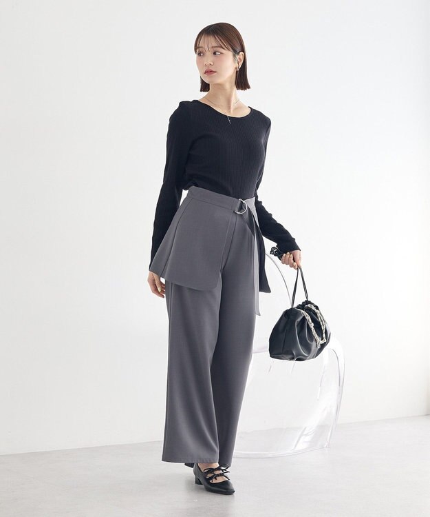 earth music&ecology マルチWAY巾着バッグ Black