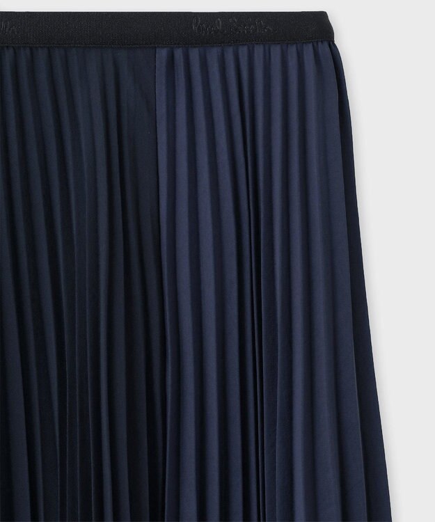 Paul Smith ブロッキング プリーツ スカート ネイビー