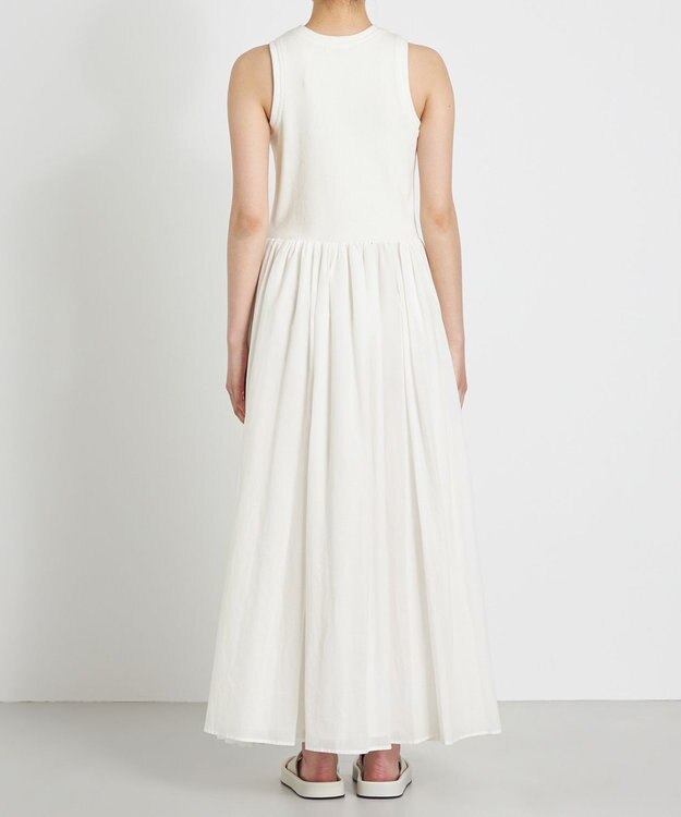 NAVE 【Nave　洗える】トランスペアレントボイル ドレス ホワイト系