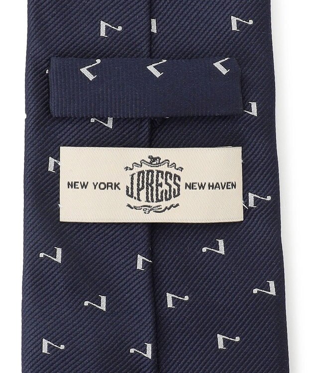 J.PRESS MEN 【JOKE TIE COLLECTION】七転び八起き ネクタイ ネイビー系7