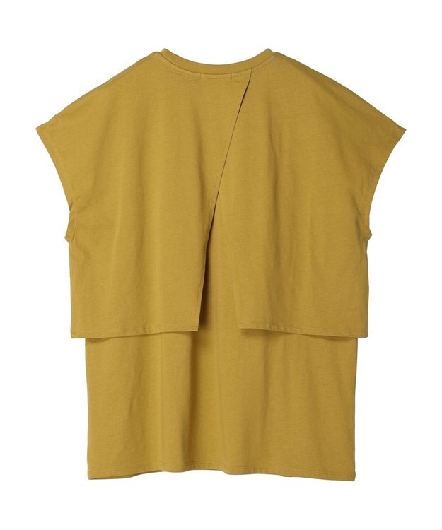 AMERICAN HOLIC レイヤードフレンチスリーブカットチュニック Mustard