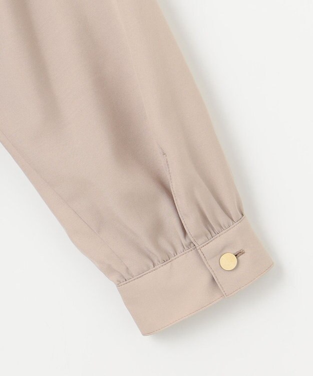 J.PRESS LADIES L 【洗える】テトロンレーヨンマンスローン ブラウス ベージュ系