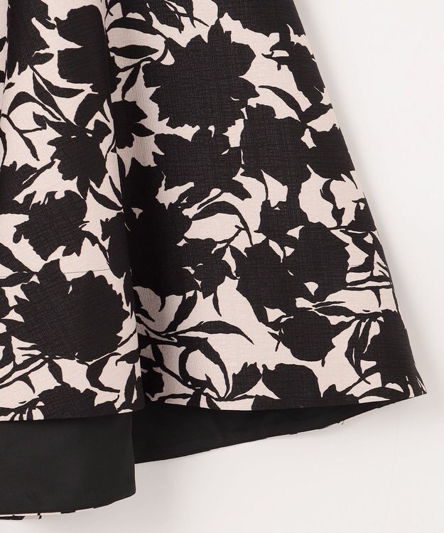 自由区 S 【Premium Collection】シャドウフラワープリント スカート ブラック系5