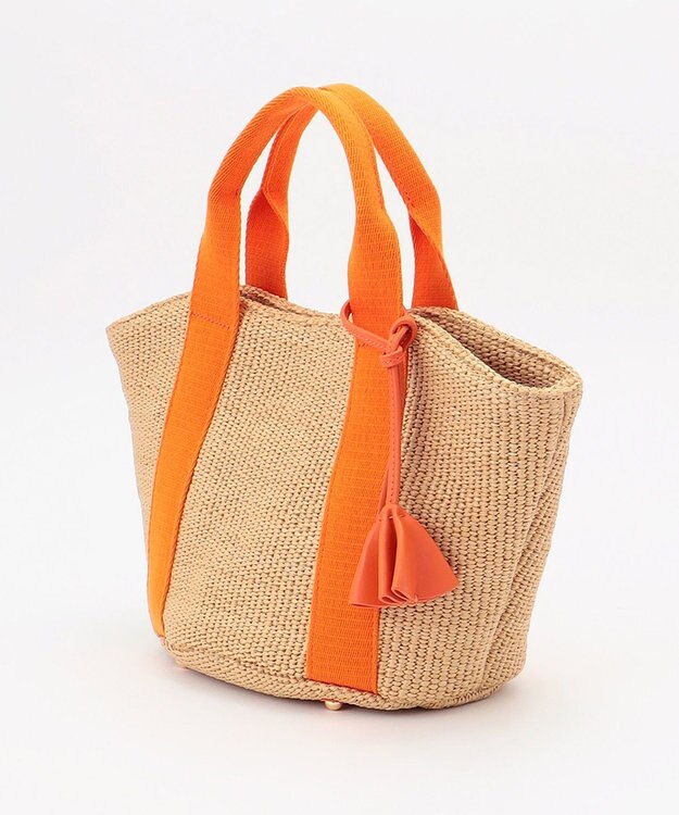 23区 雑材 ミニトート バッグ オレンジ系1