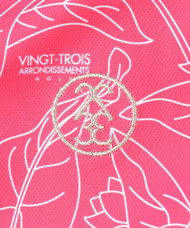 23区GOLF 【WOMEN】遮熱エイトムーブ リーフポロシャツ ピンク系5