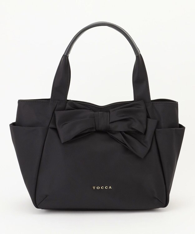 TOCCA 【大人百花掲載】KNOT IN HEART NYLONTOTE M トートバッグ M ブラック系