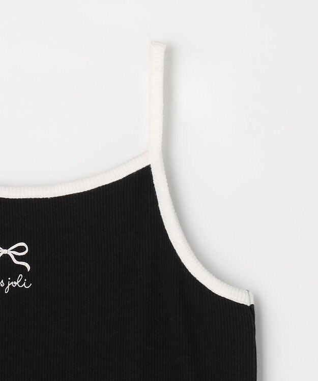 ANY KIDS テレコ キャミソール ブラック