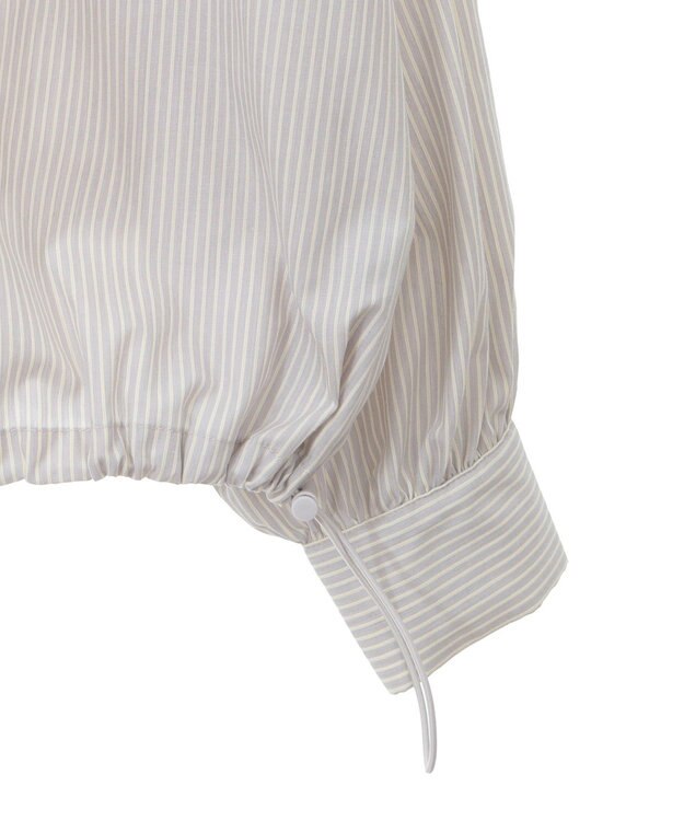 Green Parks イージーケア裾ドロストシャツ Gray