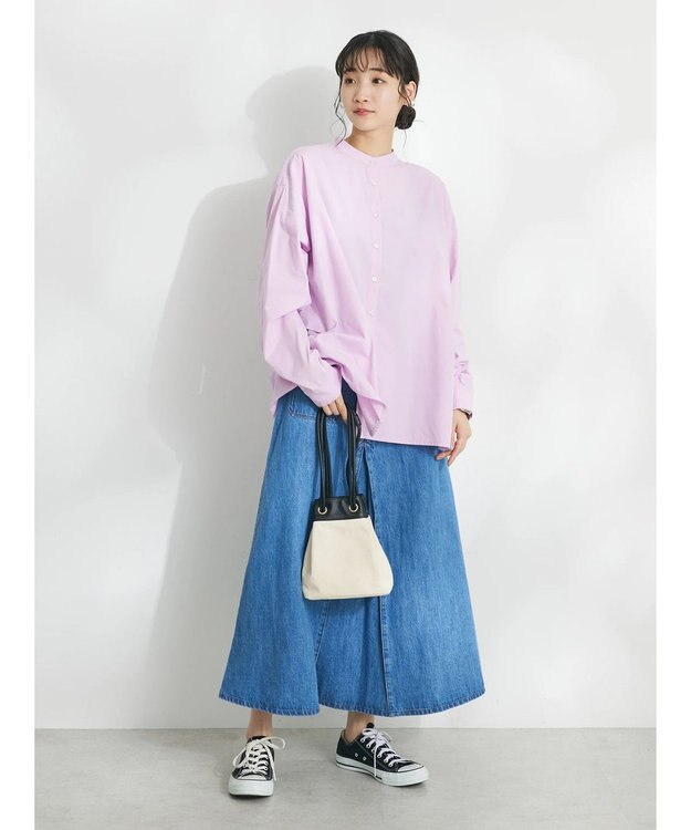 CRAFT STANDARD BOUTIQUE バックフリルシャツ Pink