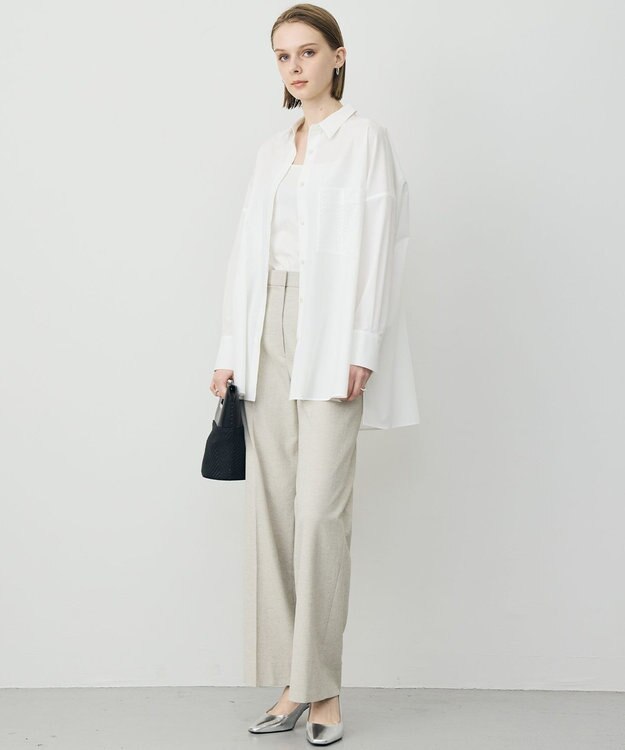 ICB 【3/6-3/22期間限定・受注生産】クリーンブロード シャツカスタマイズ 白シャツ×ポケットモノグラム柄×刺繍あり