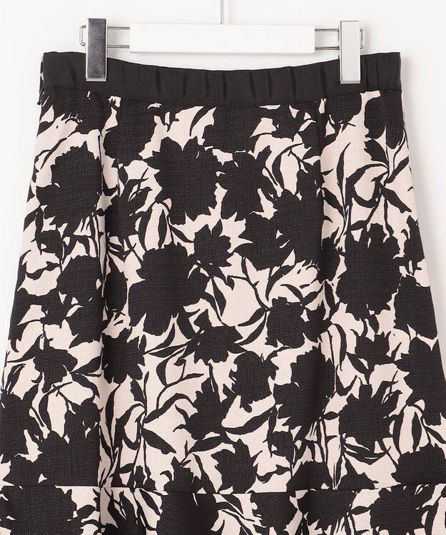 自由区 S 【Premium Collection】シャドウフラワープリント スカート ブラック系5