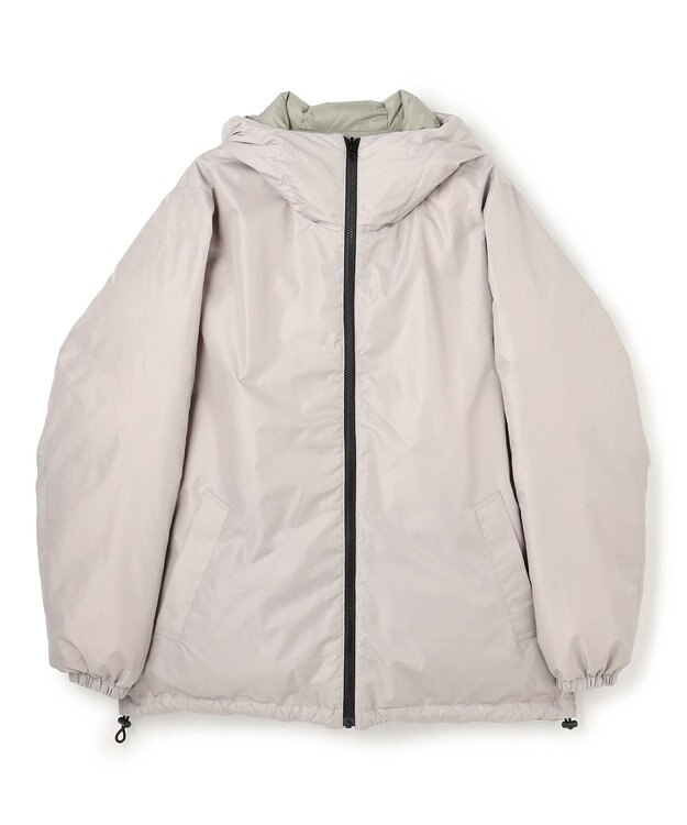 UNFILO MENS 【OCEANS YouTube 掲載】TAION×UNFILO リバーシブルフードダウン ライトグレー×セージグリーン