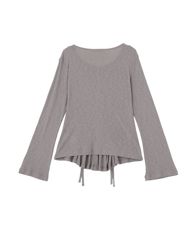 Green Parks シアーリブシャーリングプルオーバー Gray
