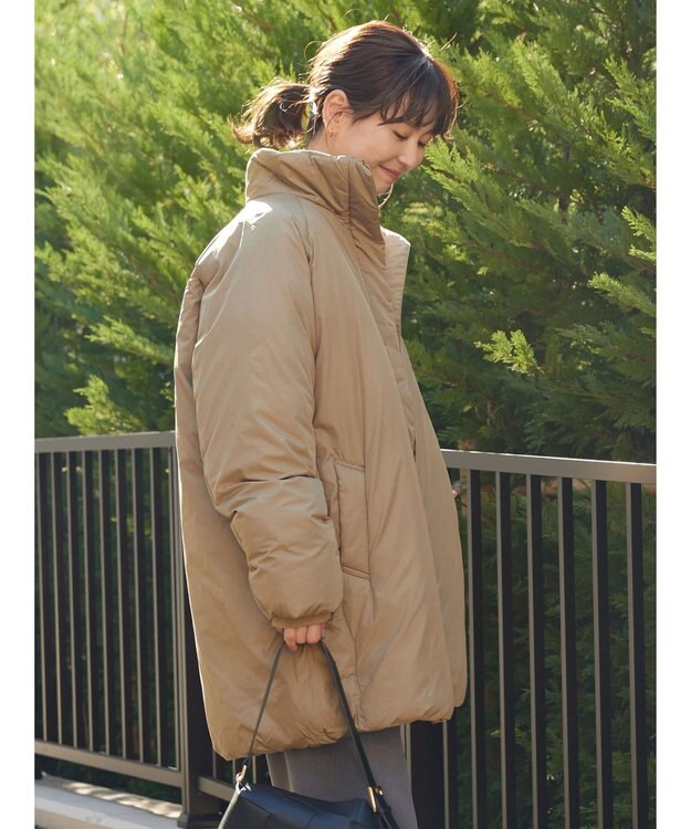 AMERICAN HOLIC キルポカスタンド中綿コート Beige
