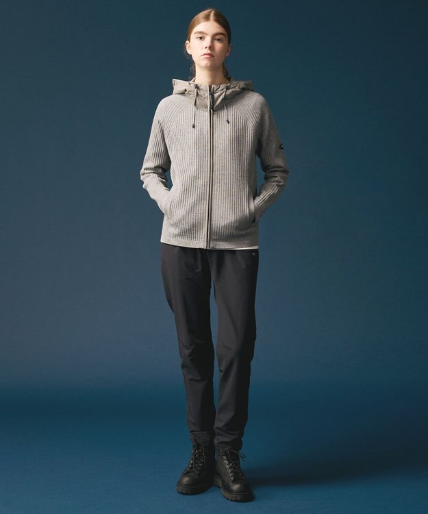 JOSEPH ABBOUD MOUNTAIN 【チクチクしない/ストレッチ】SNOWYコンビパーカー ライトグレー系