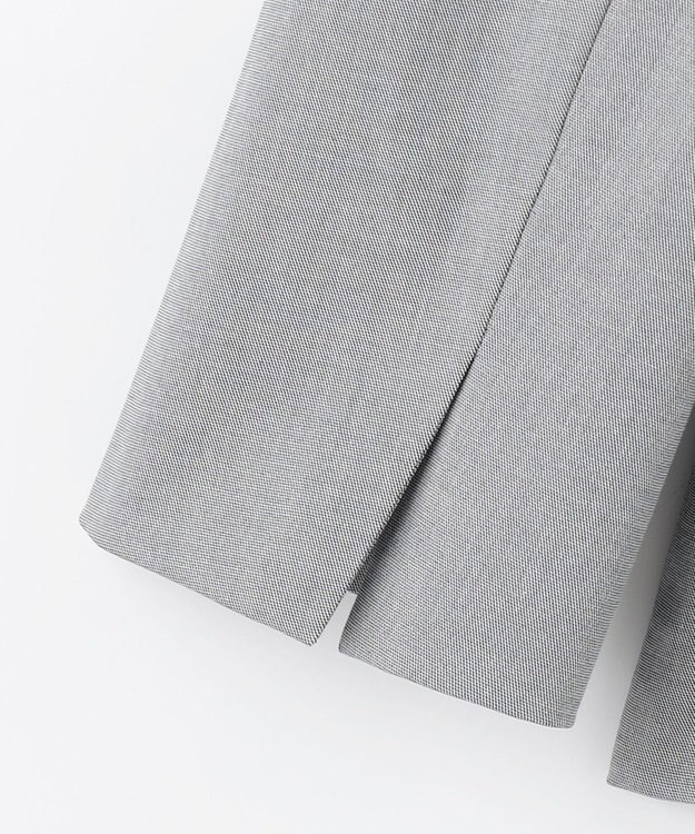 J.PRESS LADIES 【セットアップ対応・洗える・撥水・防汚】コットンFITTYシャーク テーラード ジャケット ライトグレー系