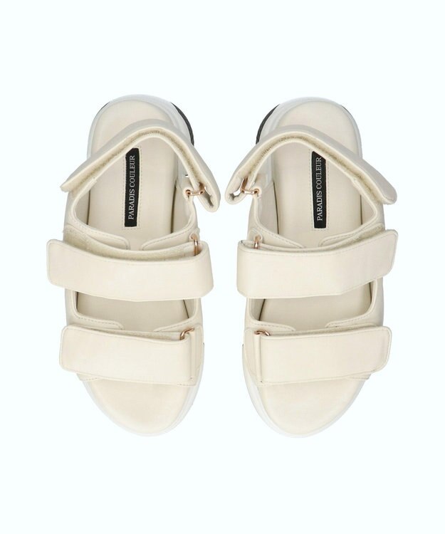 Bridget Birkin 【PARADIS COULEUR】パフィーベルトサンダル オフホワイト